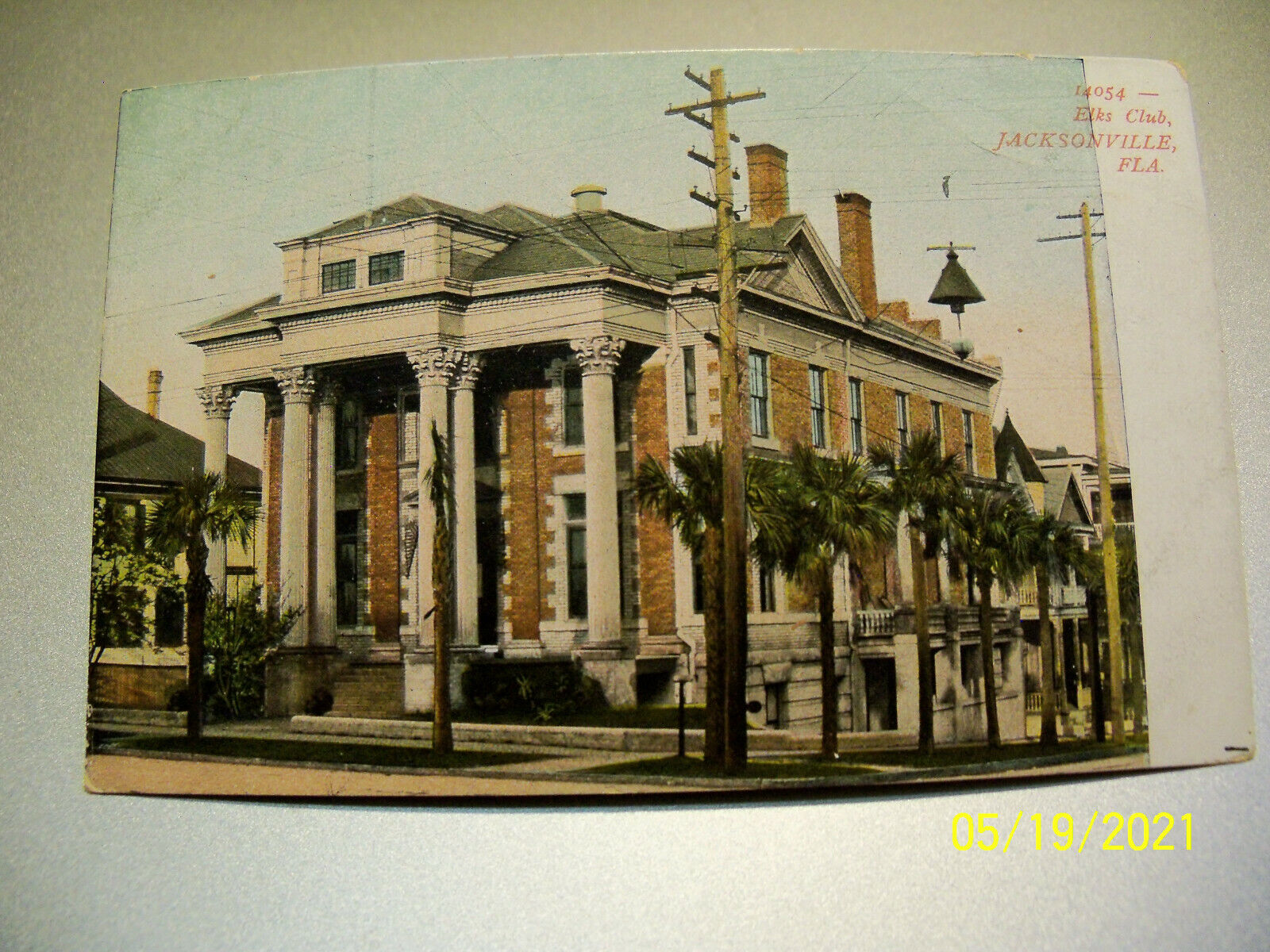 1910-20\'s Elks Club palm trees Jacksonville FL Florida
