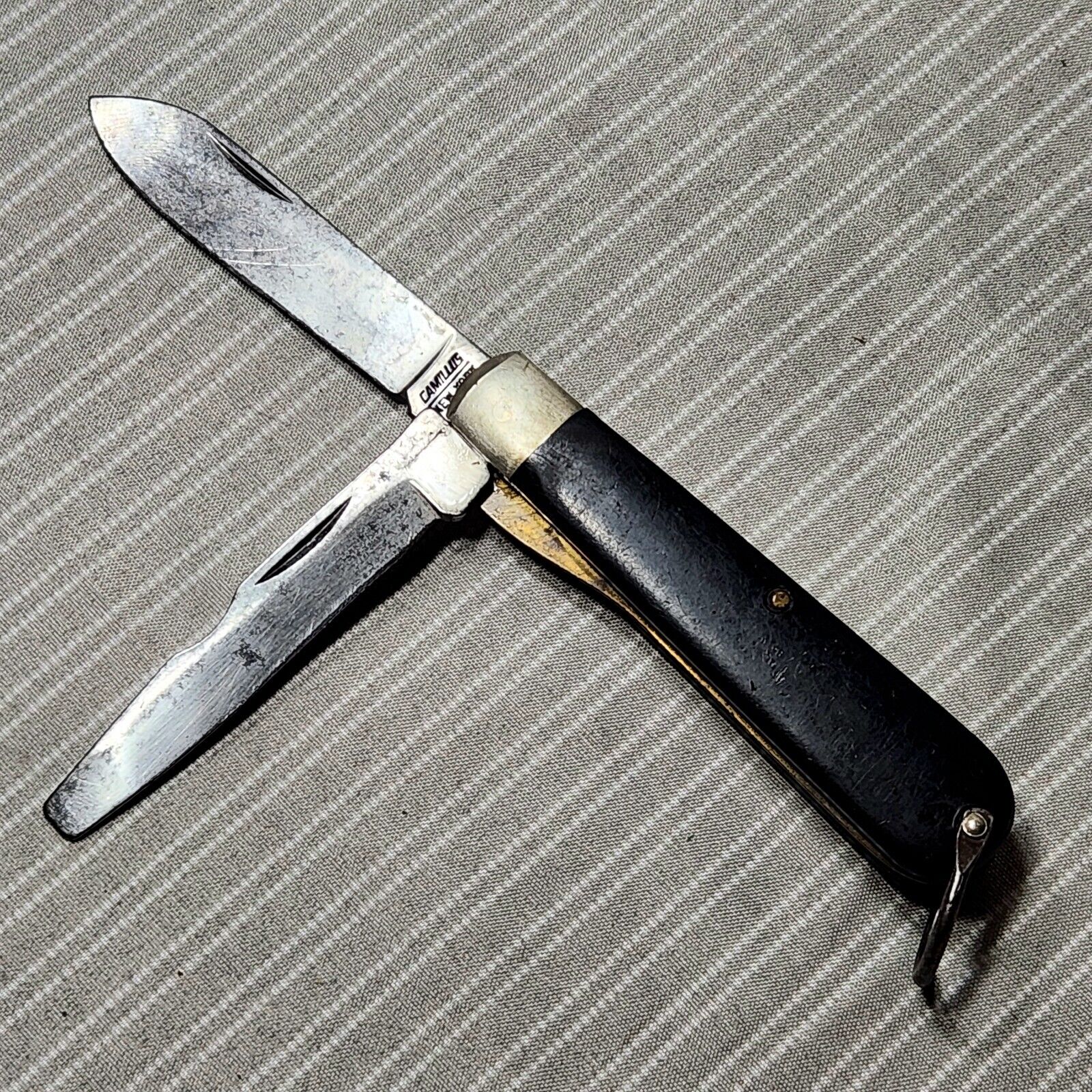 Vintage Pocket Knife, CAMILLUS (Electricians Tool) (c. 1970s - 1980s) - Black