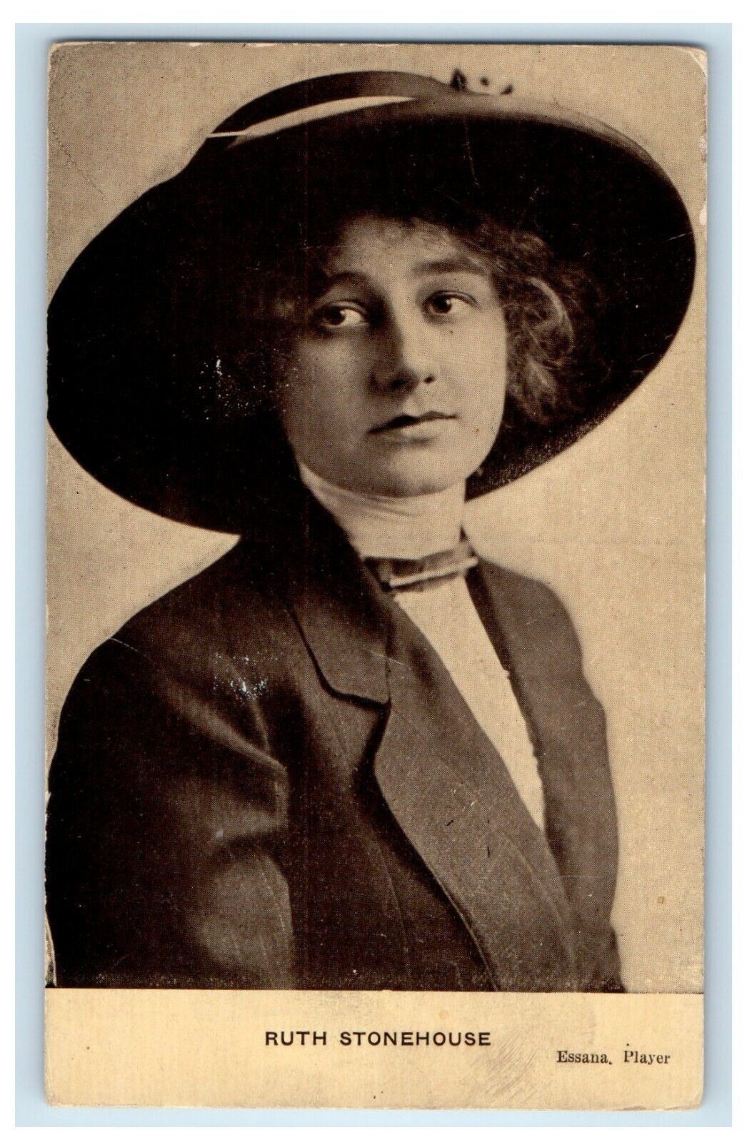 c1910\'s Ruth Stonehouse Essana Player Silent Actress Unposted Antique Postcard