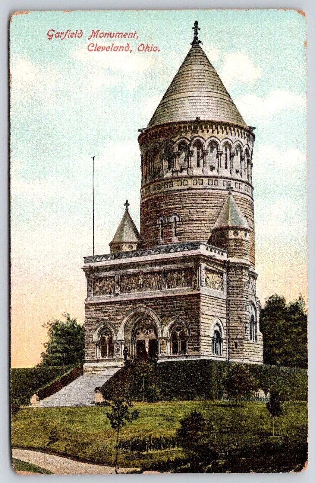 Garfield Monument Cleveland Ohio Divided Back Postcard