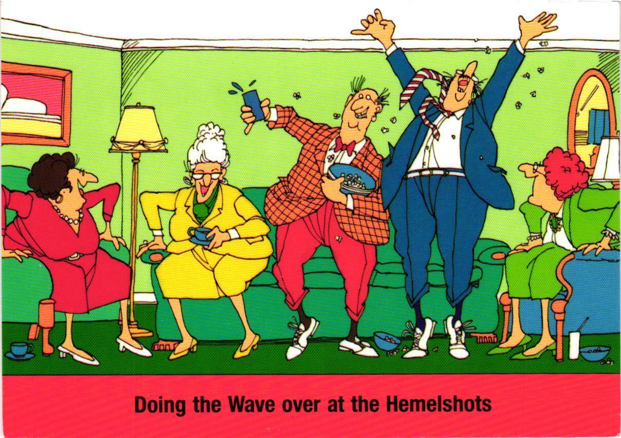 Doing The Wave Over At The Hemelshots Postcard