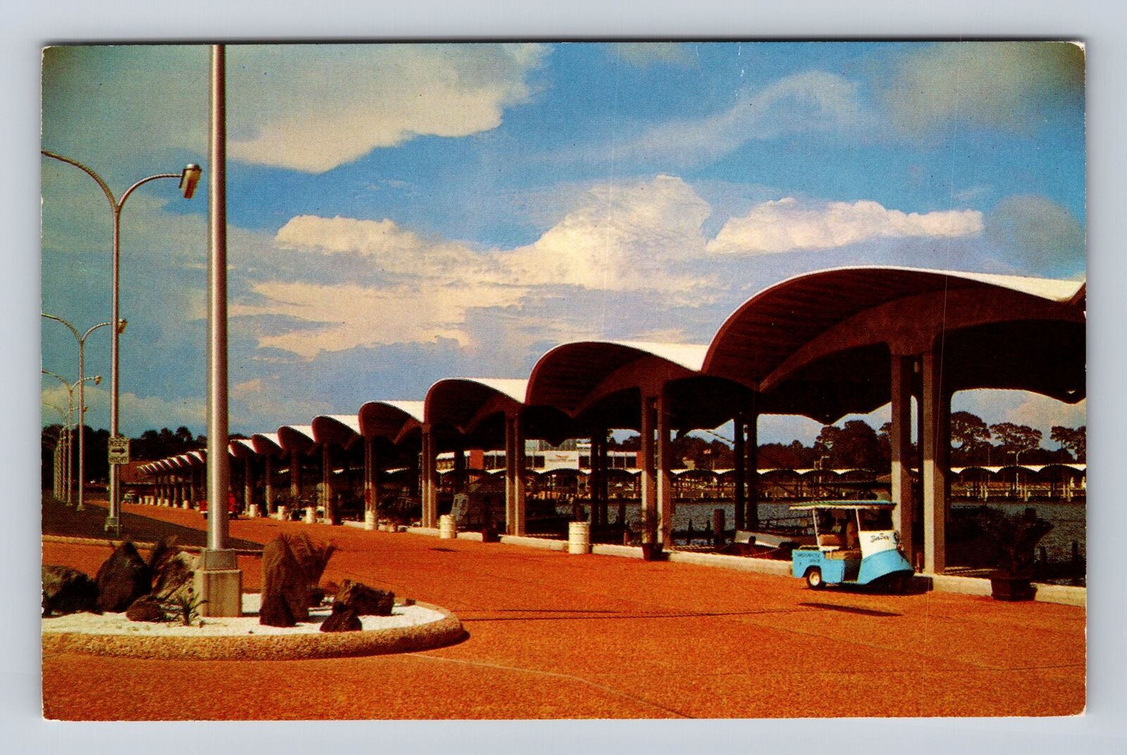 Biloxi MS-Mississippi Broadwater Beach Hotel Marina Advertising Vintage Postcard