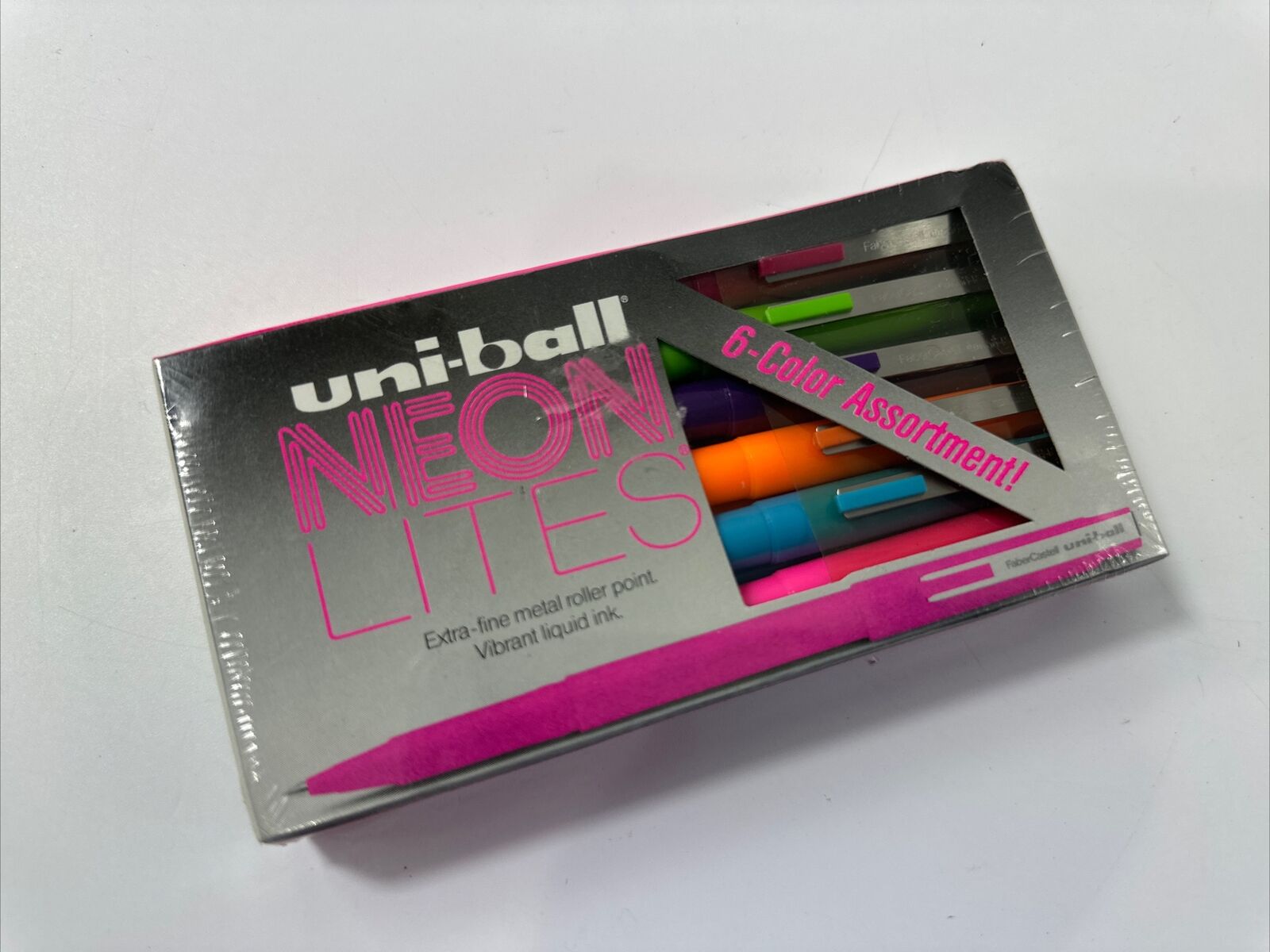 Uni Ball Neon Lites 60100 UB-105 extra fine NEW Japan Assorted Colors 12 Pack