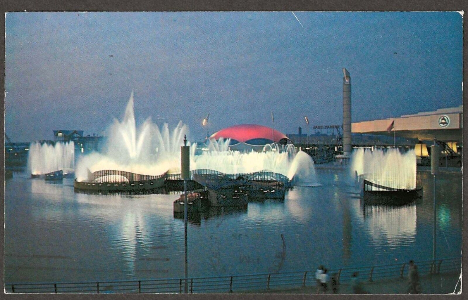 Fountain of the Planets at World\'s Fair, New York NYC 1964 Vintage Postcard