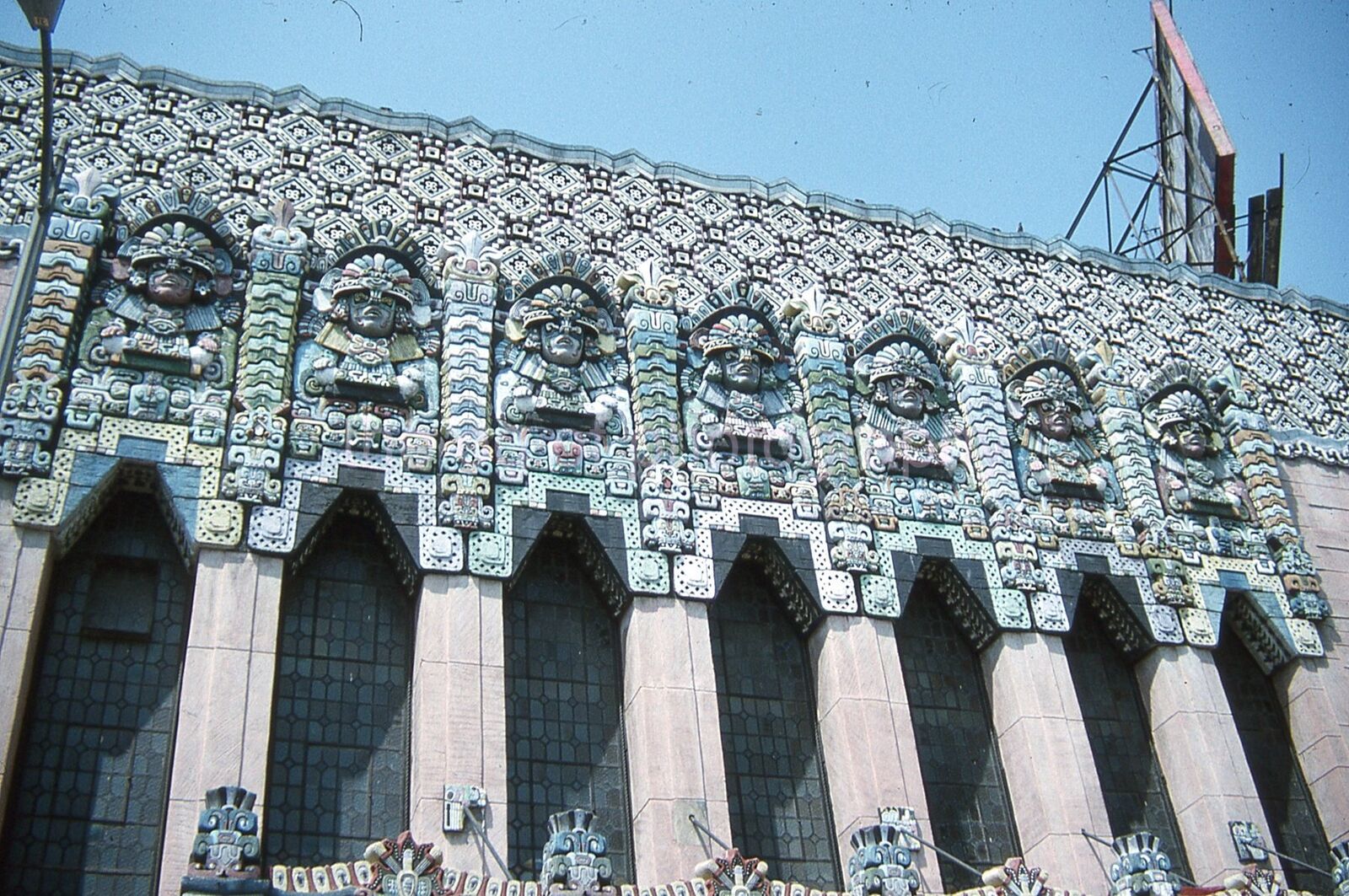 MAYAN THEATRE LOS ANGELES Found SLIDE Photo 35mmTransparency 44 T 24 J