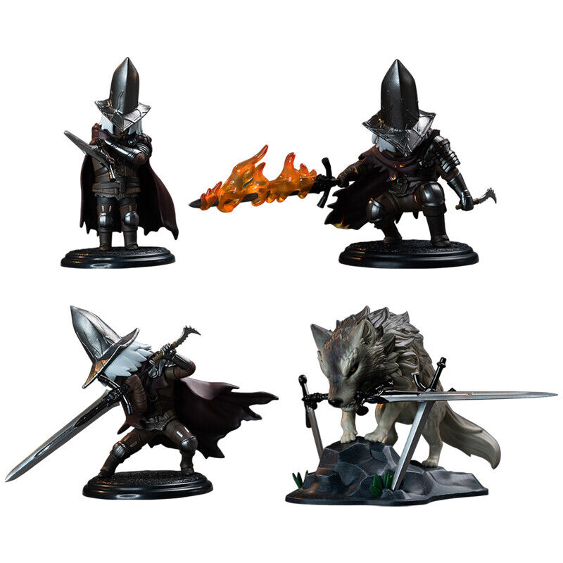 ACTOYS Official Dark Souls Figure Abyss Watchers Great Grey Wolf Sif Full Set 4 