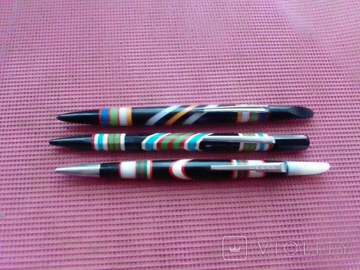 Set of 3 Vintage Handmade Pens. Prison Art. ITK. USSR