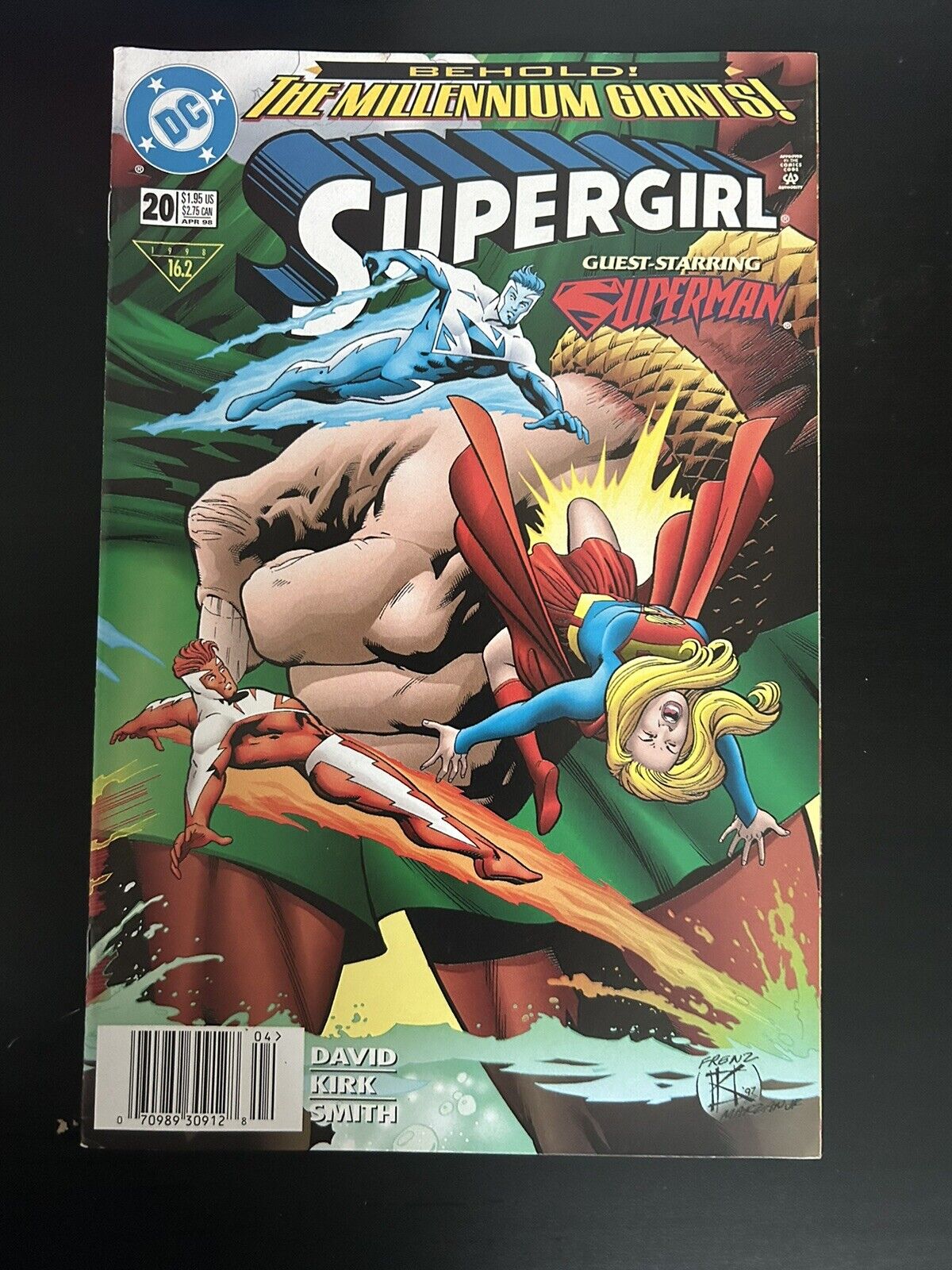 DC Comics Behold The Millennium Giants Supergirl # 20 Superman Appearance