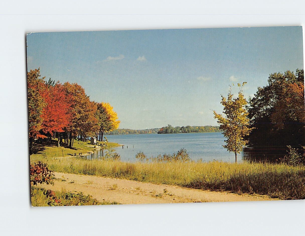 Postcard Beautiful Autumn Lakeside