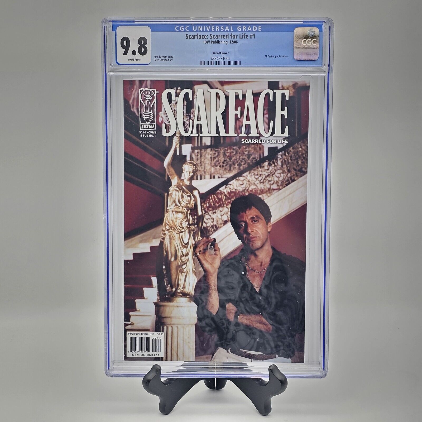 Scarface: Scarred for Life #1 CGC 9.8 New Slab - Photo cover John Layman Story