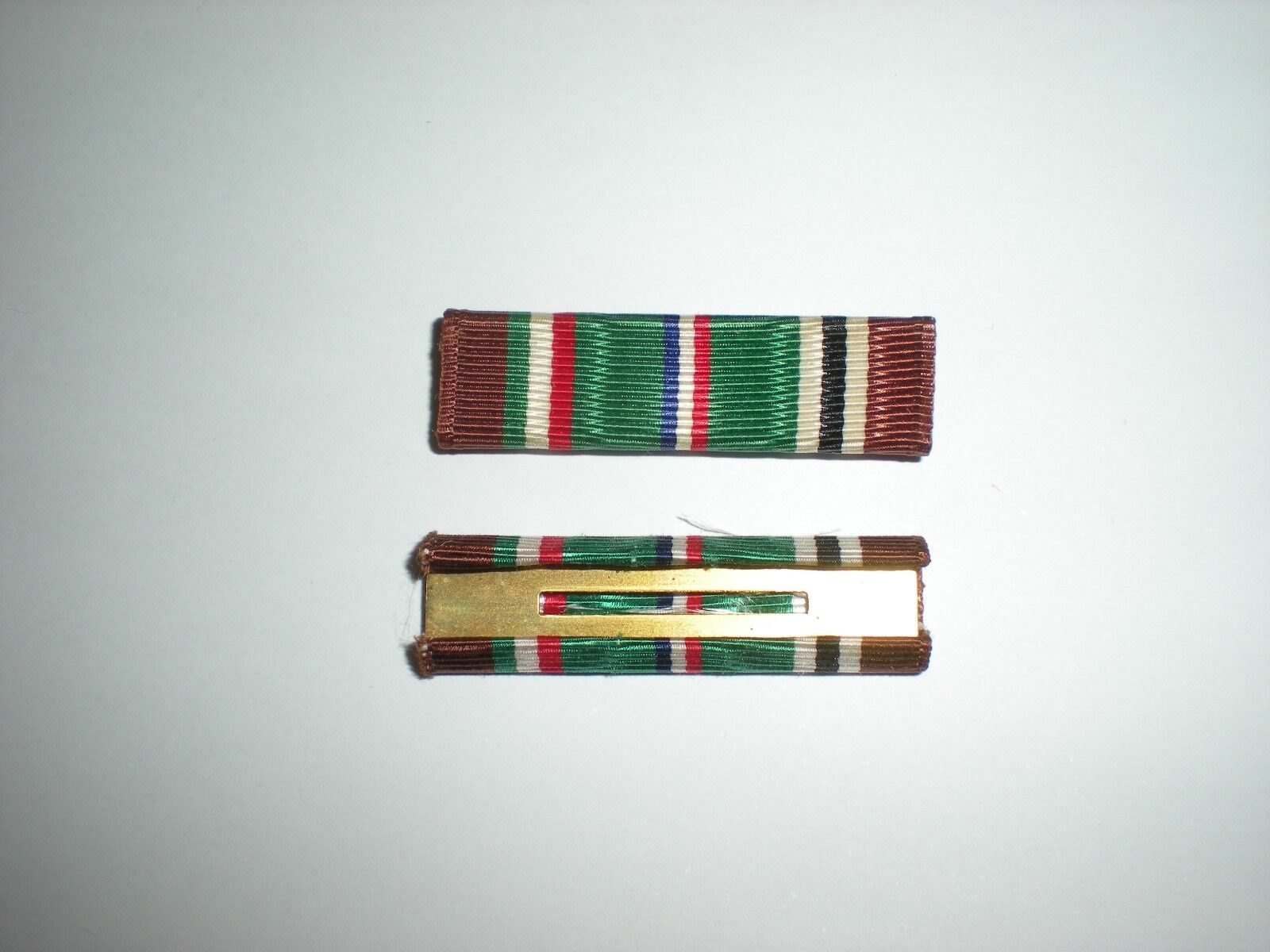 ORIGINAL WWII US ARMY EUROPEAN CAMPAIGN  MEDAL RIBBON FROM 1945 DATED BOX