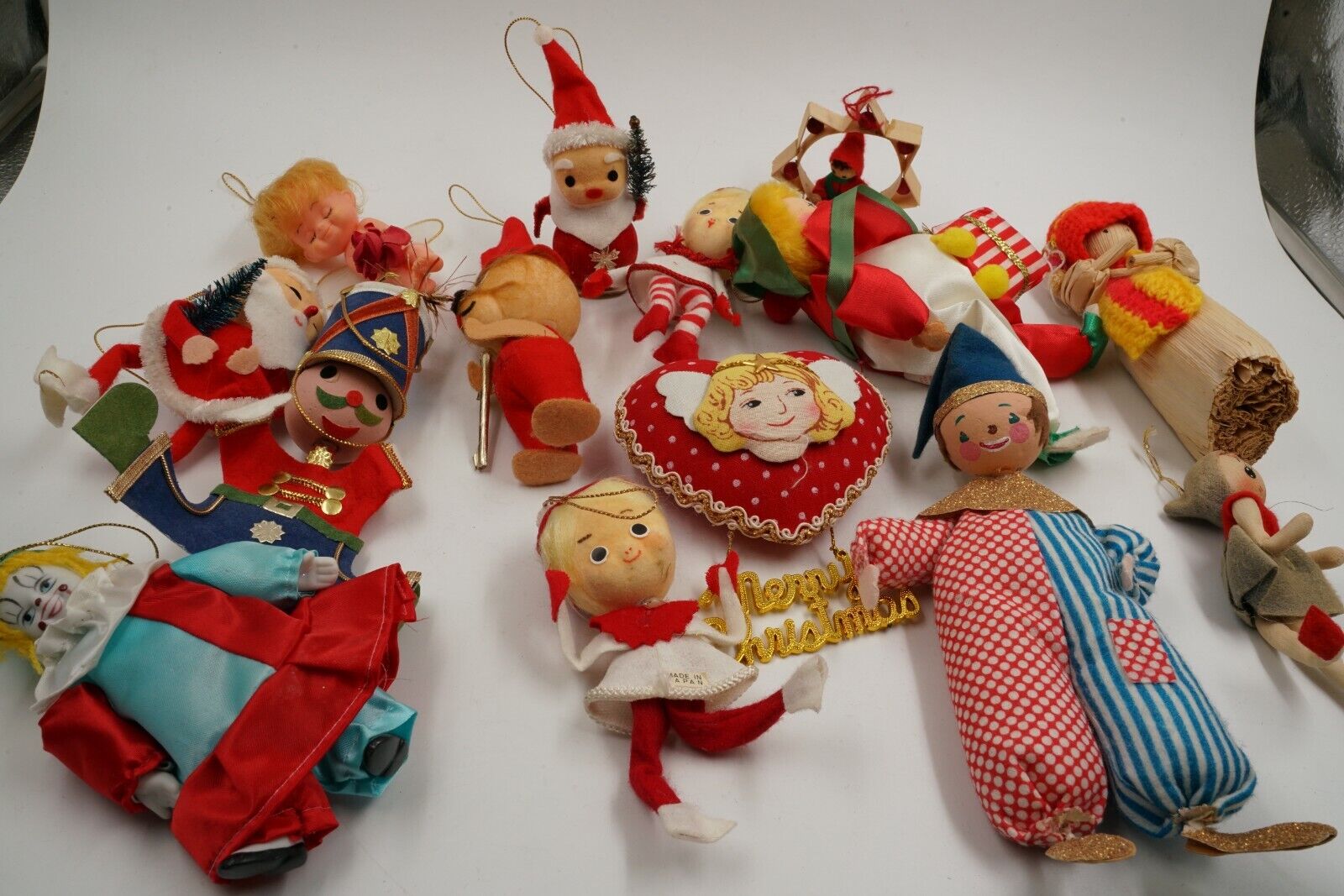 Lot of 14 Vintage Ornaments Made In Japan Christmas Decoration  