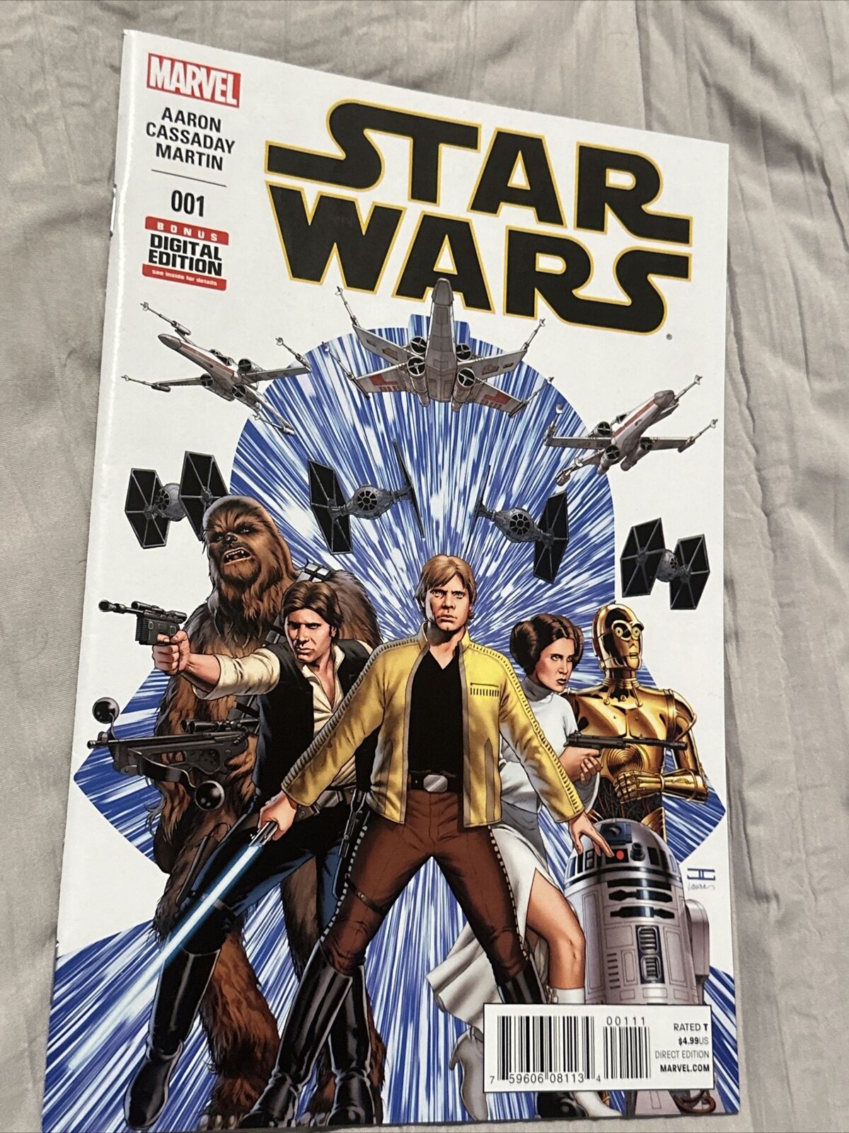 STAR WARS #1 VF/NM 1ST PRINT JOHN CASSADAY SIGN and NUMBERED 561/770 DF