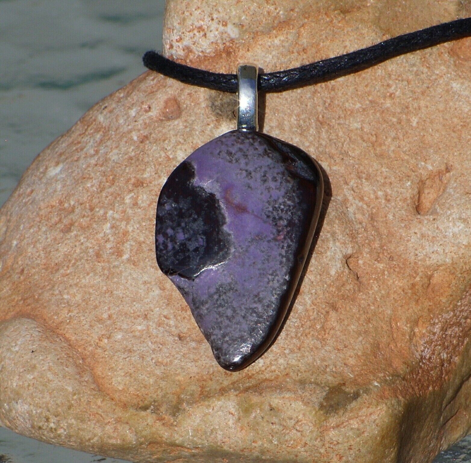 Polished Sugilite Free Form Crystal Pendant Necklace Love Stone Dream Work