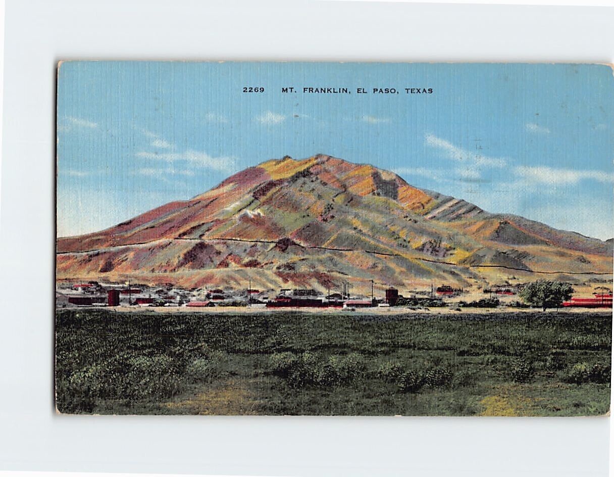 Postcard Mt. Franklin El Paso Texas USA