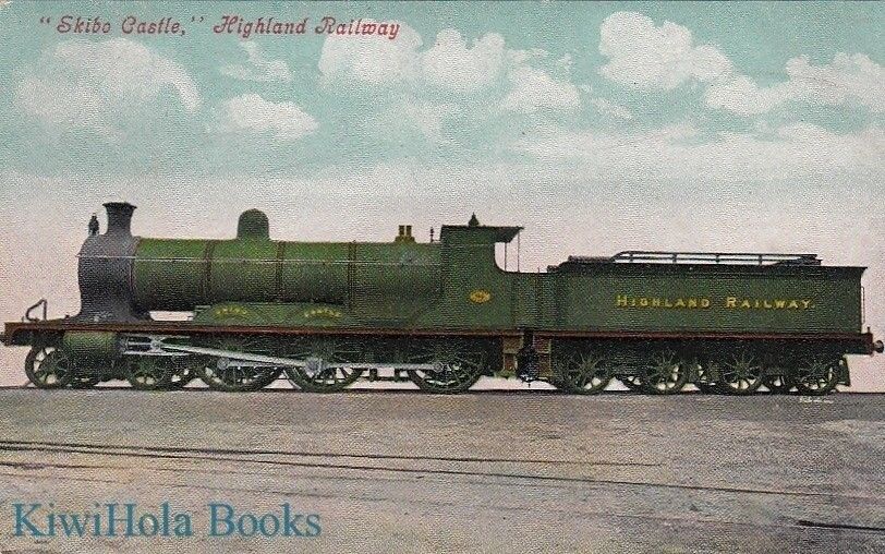  Postcard Skibo Castle Highland Railway Train 