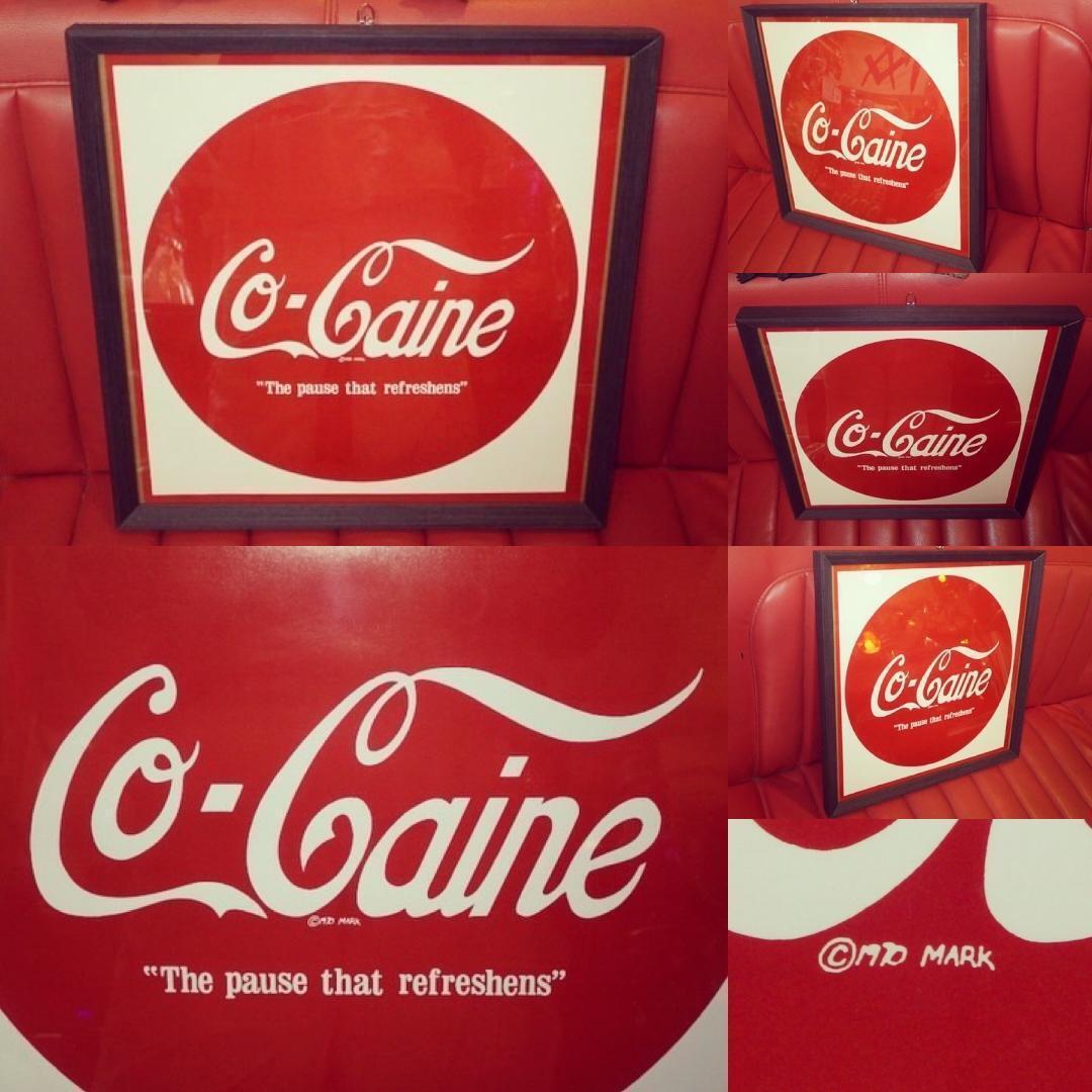 70\'S Cocaine Poster Vintage Coca Cola Parody Hippie