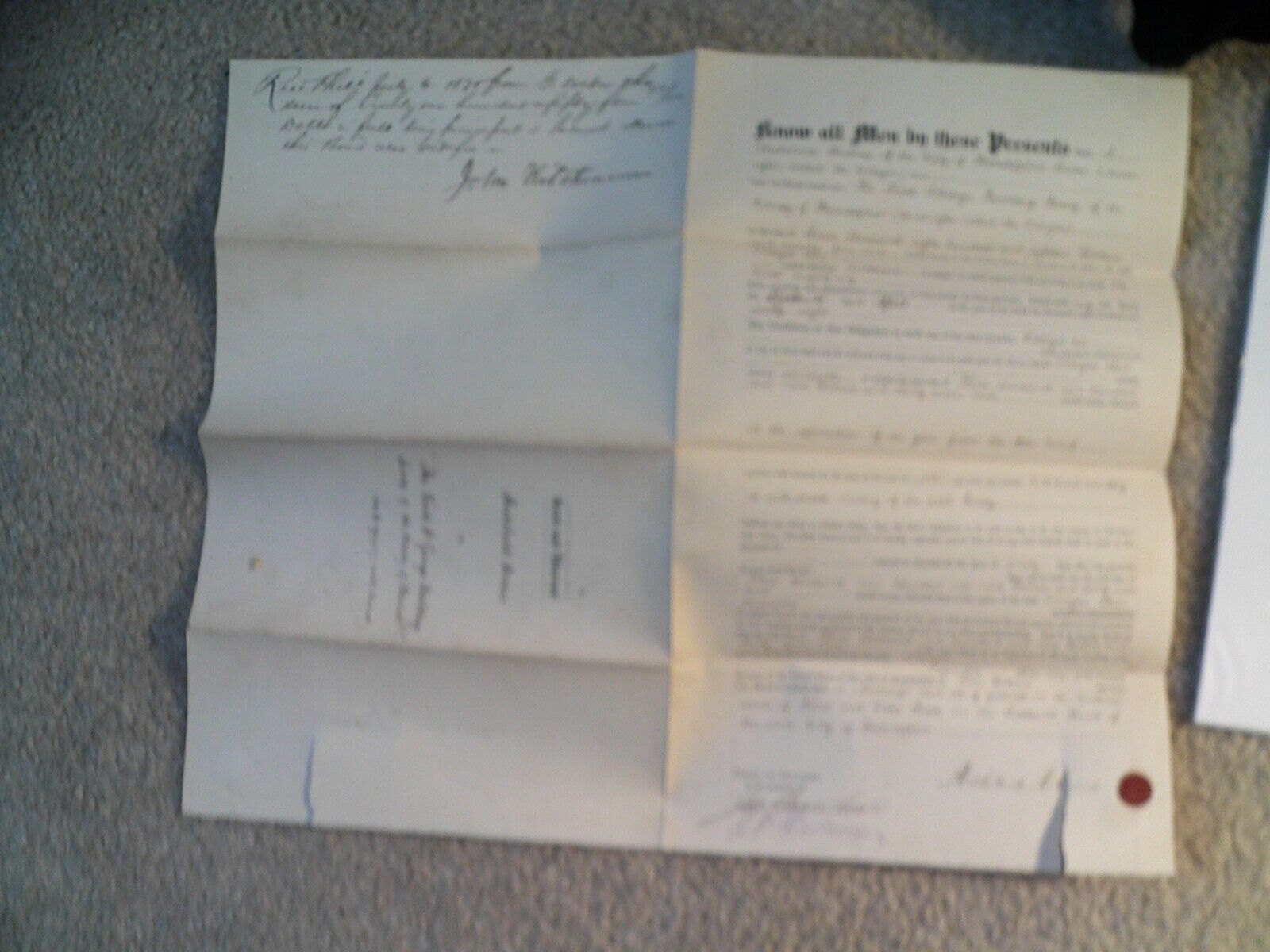 Vintage 1868 Philadelphia Pa Bond and Warrant Document Holmes George Building