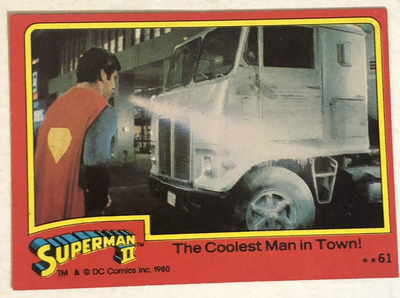 Superman II 2 Trading Card #61 Christopher Reeve