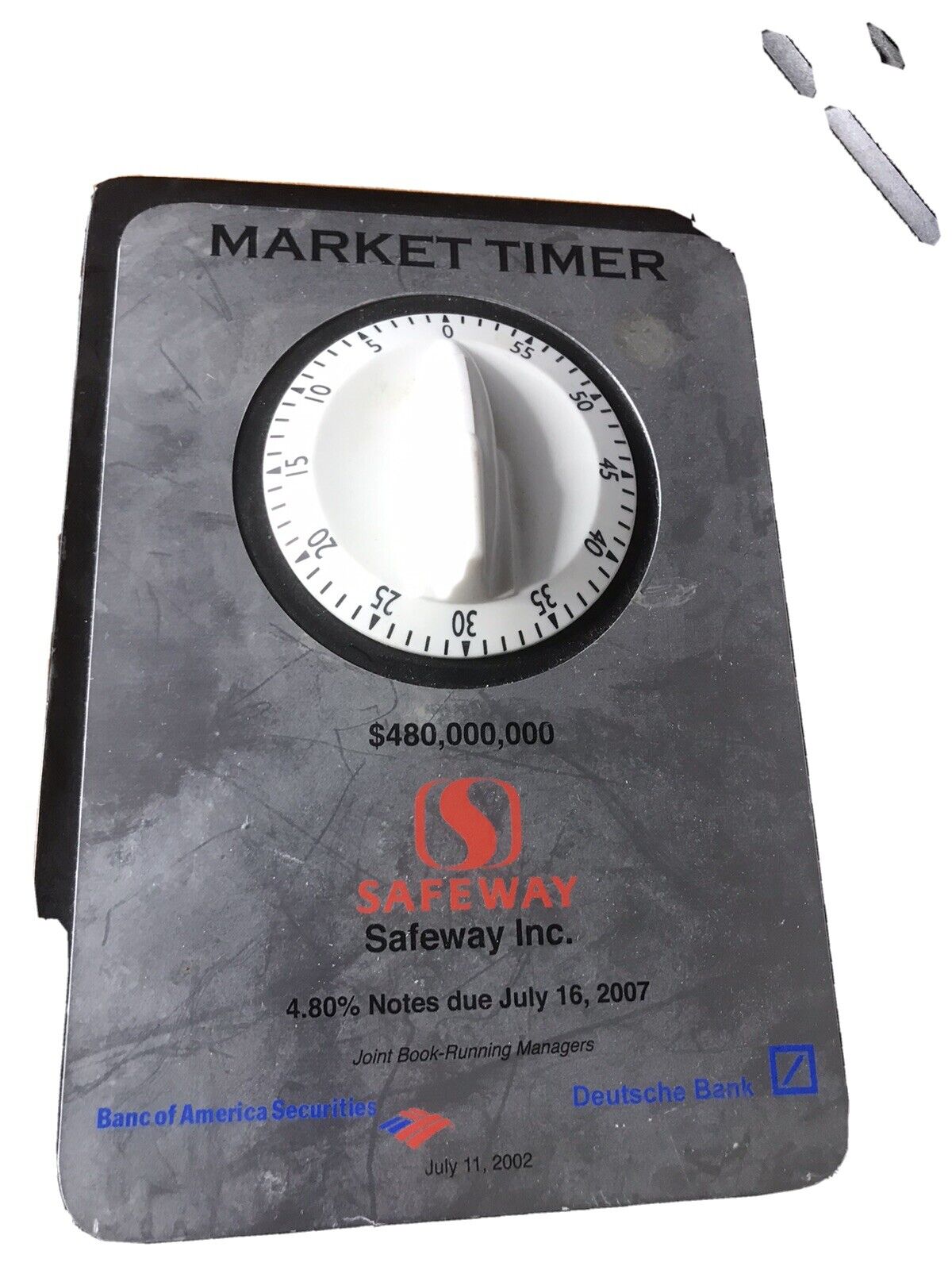 safeway market timer  Time Electric Timer Vintage securities advertisement notes