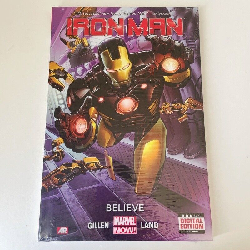 Iron Man Believe HC New Sealed Gillen Land Hardcover Book