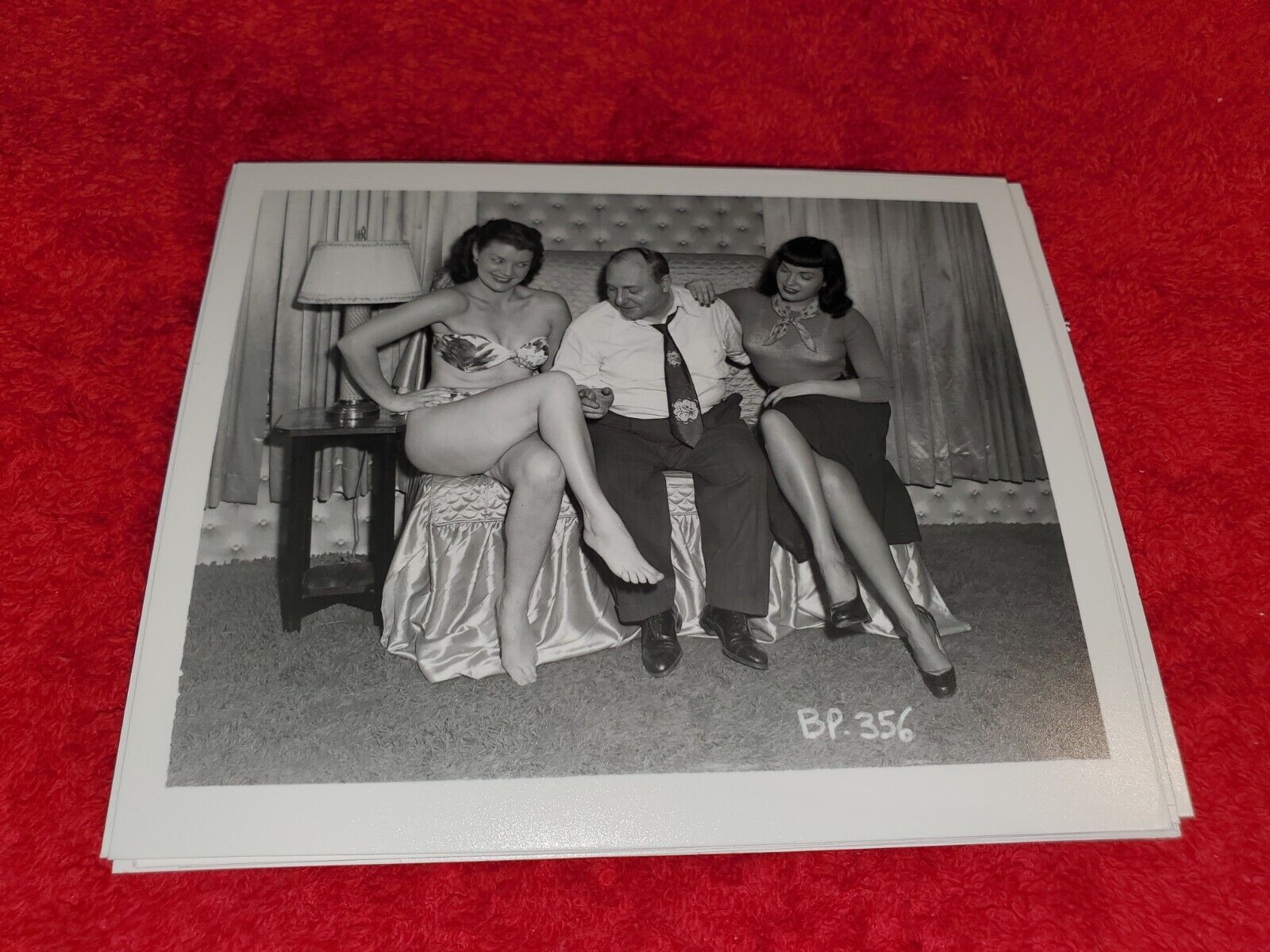 BETTIE PAGE ORIGINAL NEGATIVE 4X5 PRINT FROM IRVING KLAWS ARCHIVES  BP-356