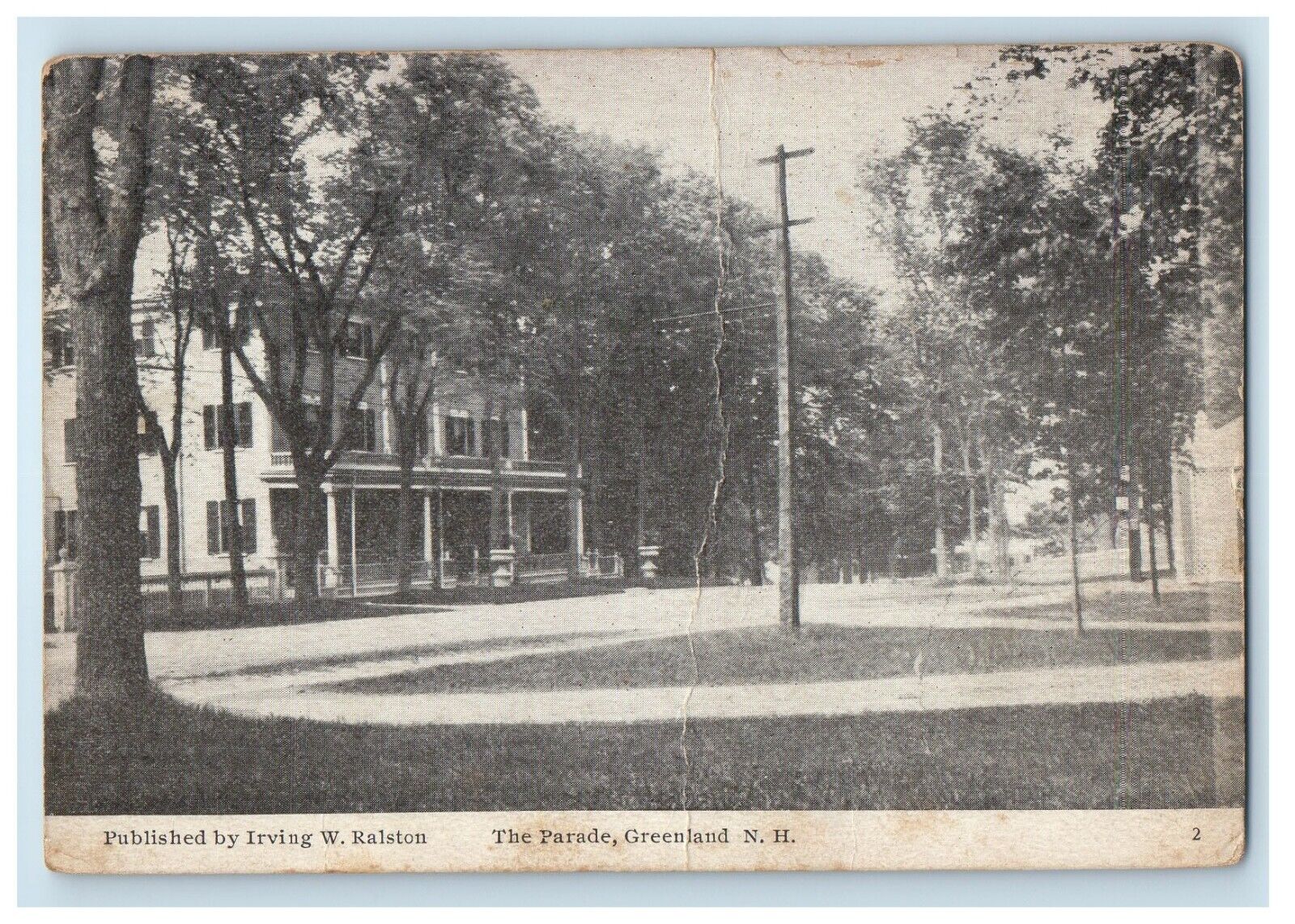 c1910\'s The Parade Street View Greenland New Hampshire NH Antique Postcard