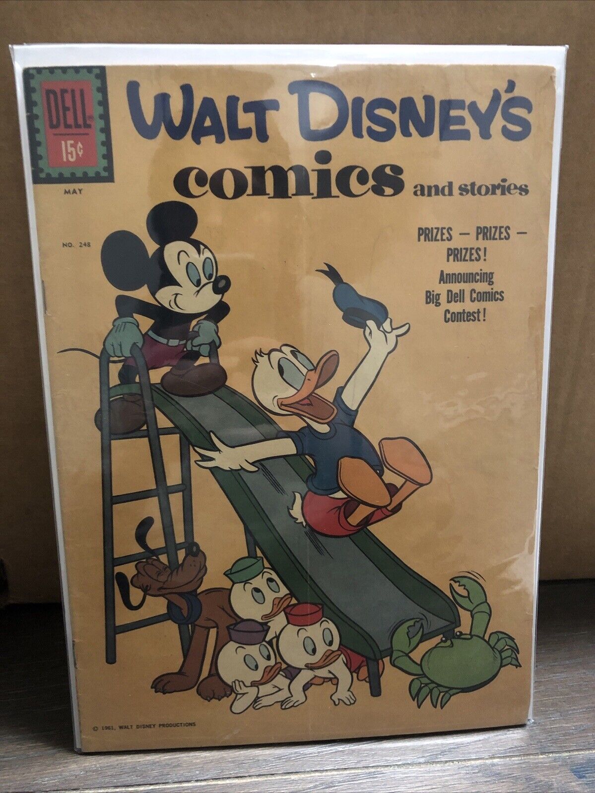 Walt Disney's Comics & Stories #248, V.21 #8, 1961 Barks Donald Duck Dell