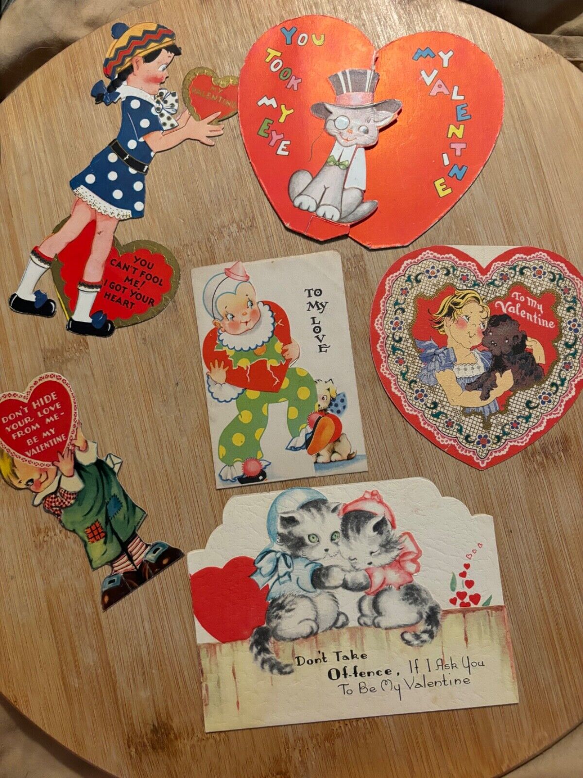 Vintage Valentines Lot, Dogs, 1930’s-1960’s
