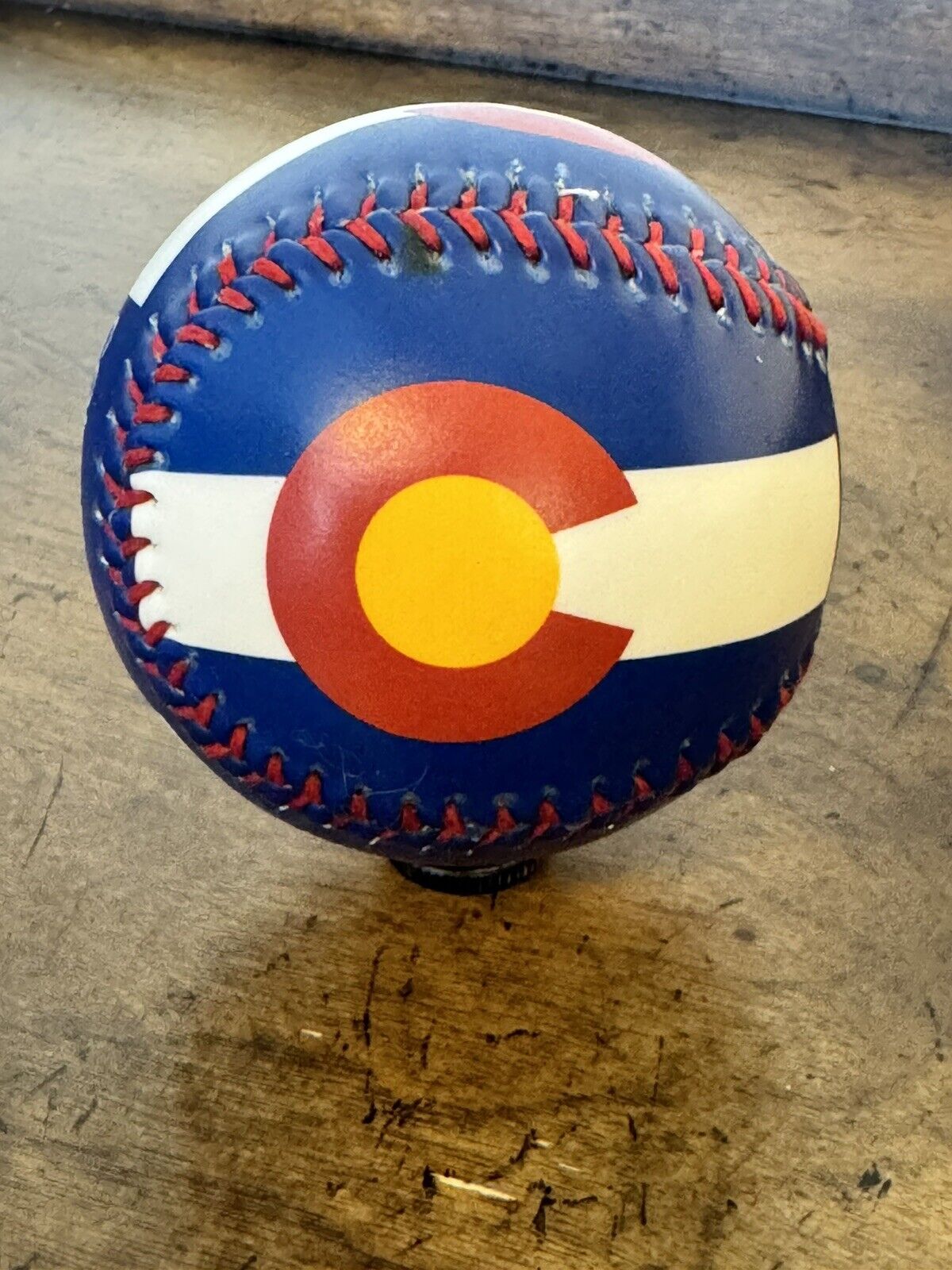 Colorado State Flag Souvenir Baseball Excellent Condition