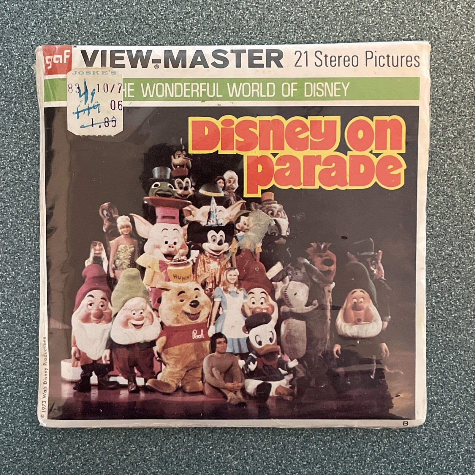 RARE Vintage gaf View-Master Disney on Parade - 3 reel packet SEALED
