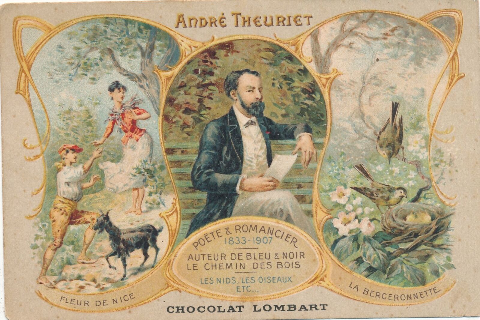 Andre Theuriet (French Poet and Novelist) Advertising Postcard