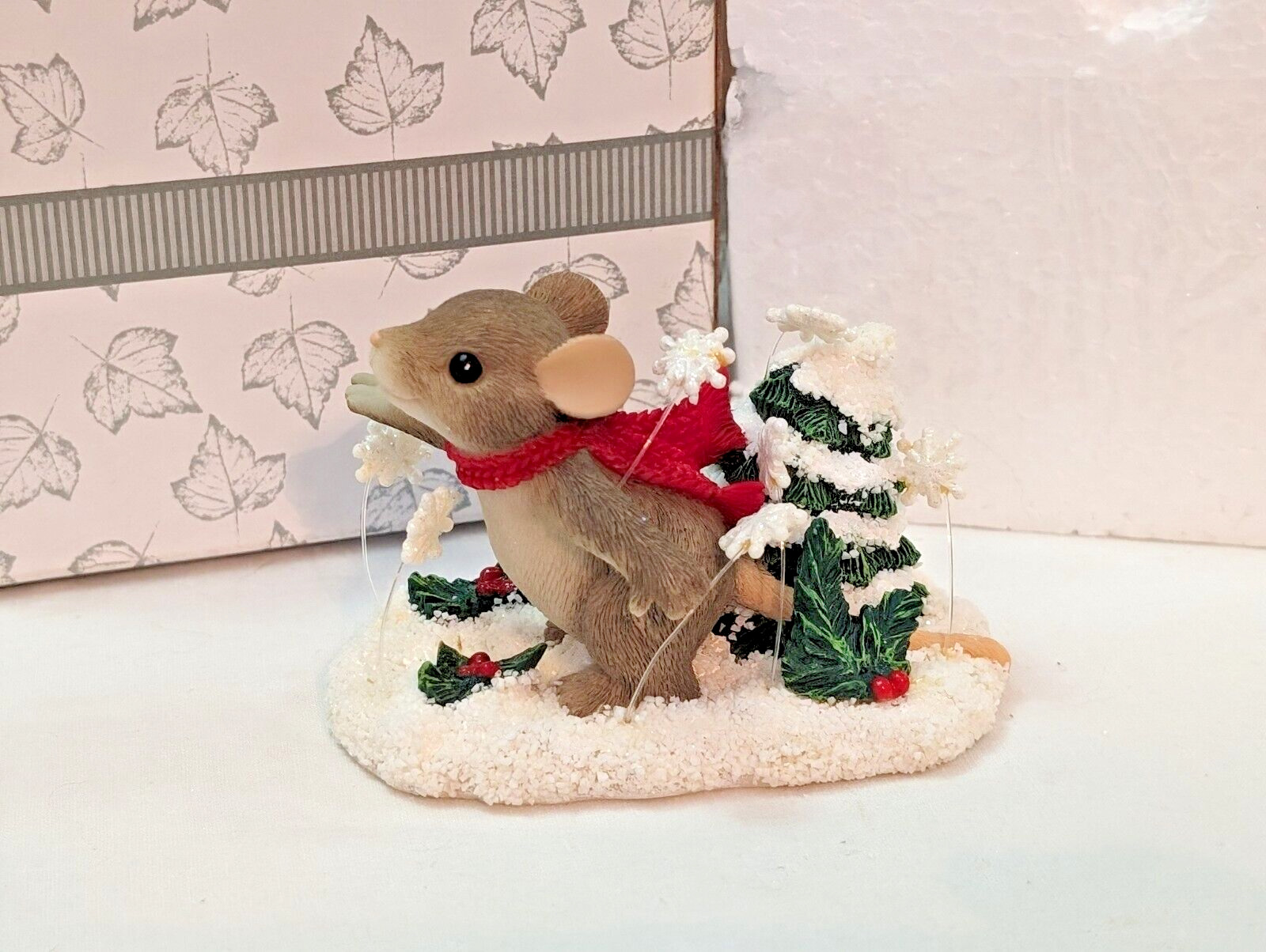 Charming Tails Figurine Winter Whirl Wind Fitz and Floyd Figurine With Box