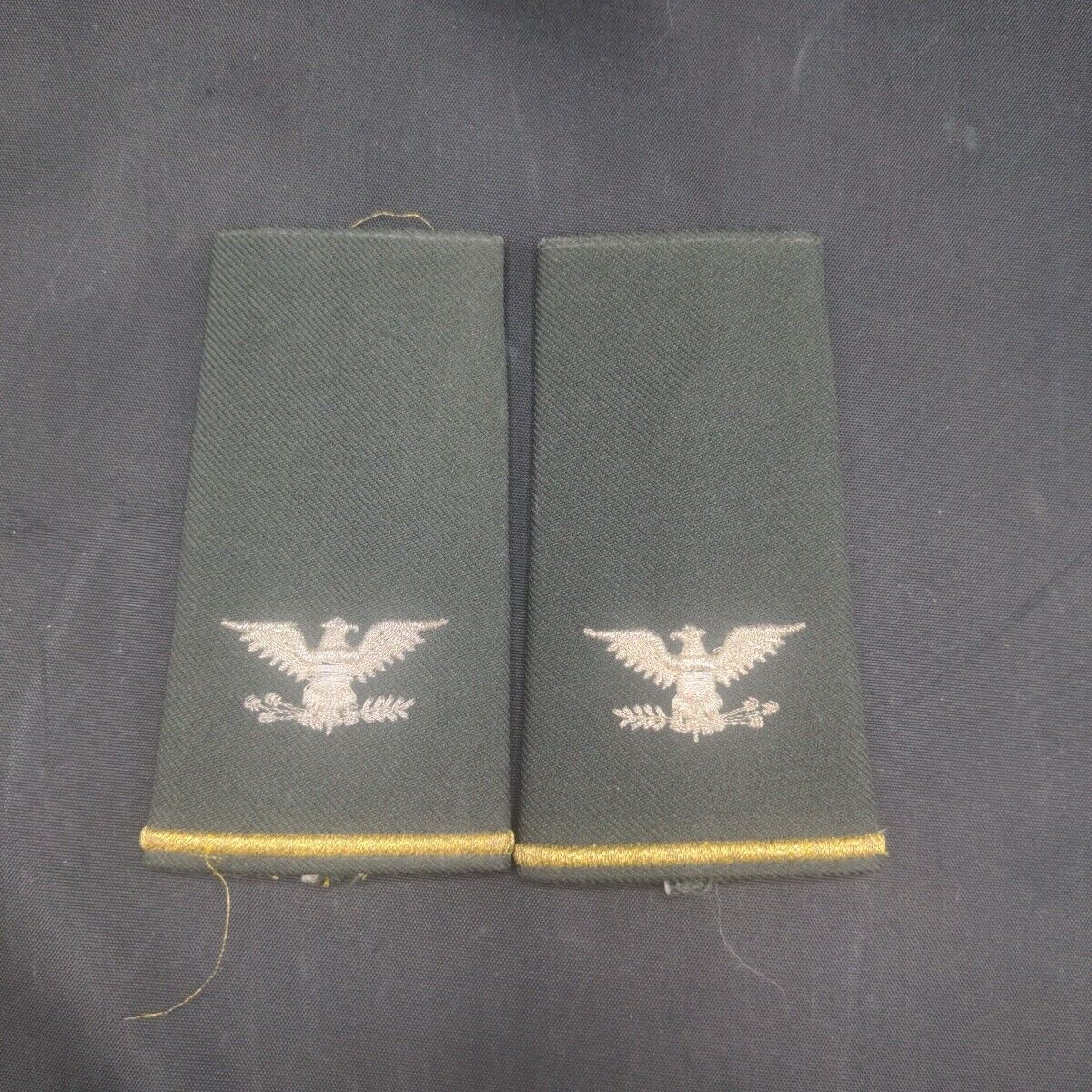 Desert Storm era US Army Colonel matching pair of slip-on shoulder boards