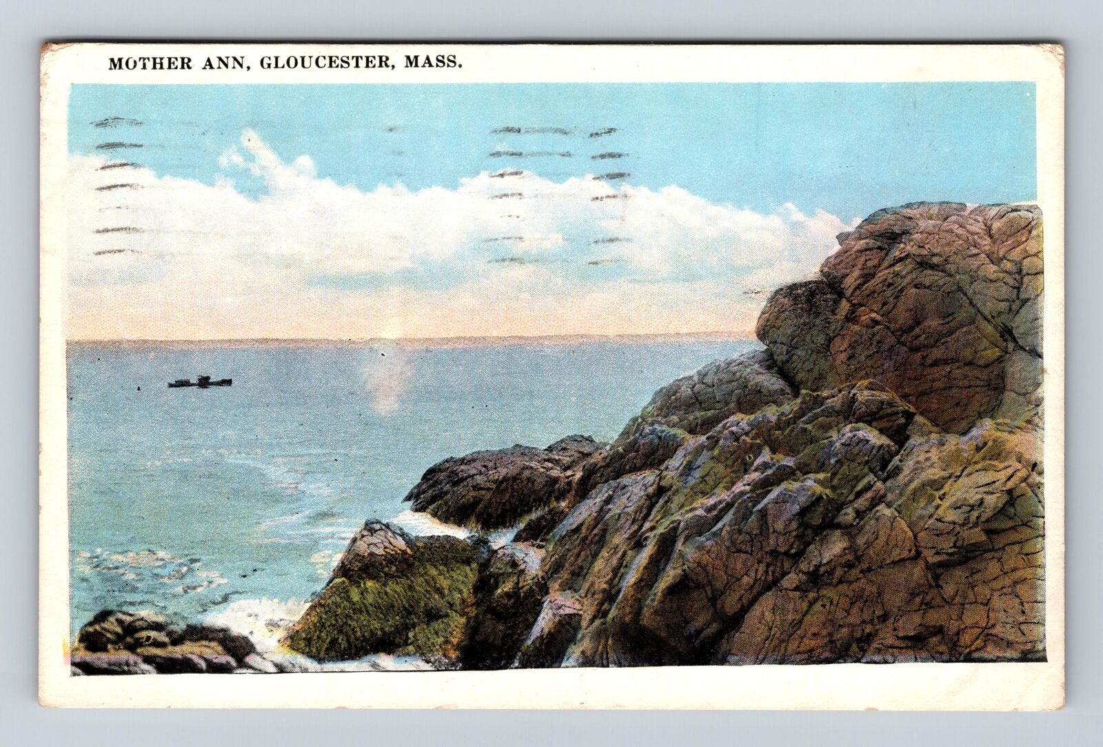 Gloucester MA-Massachusetts, Mother Ann, Antique, Vintage c1924 Postcard