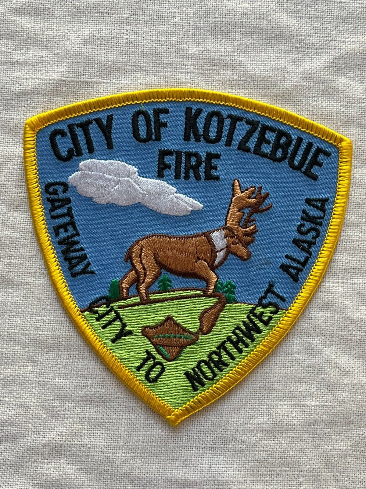 CITY OF KOTZEBUE FIRE GATEWAY CITY TO NORTHWEST ALASKA COLLECTIBLE PATCH