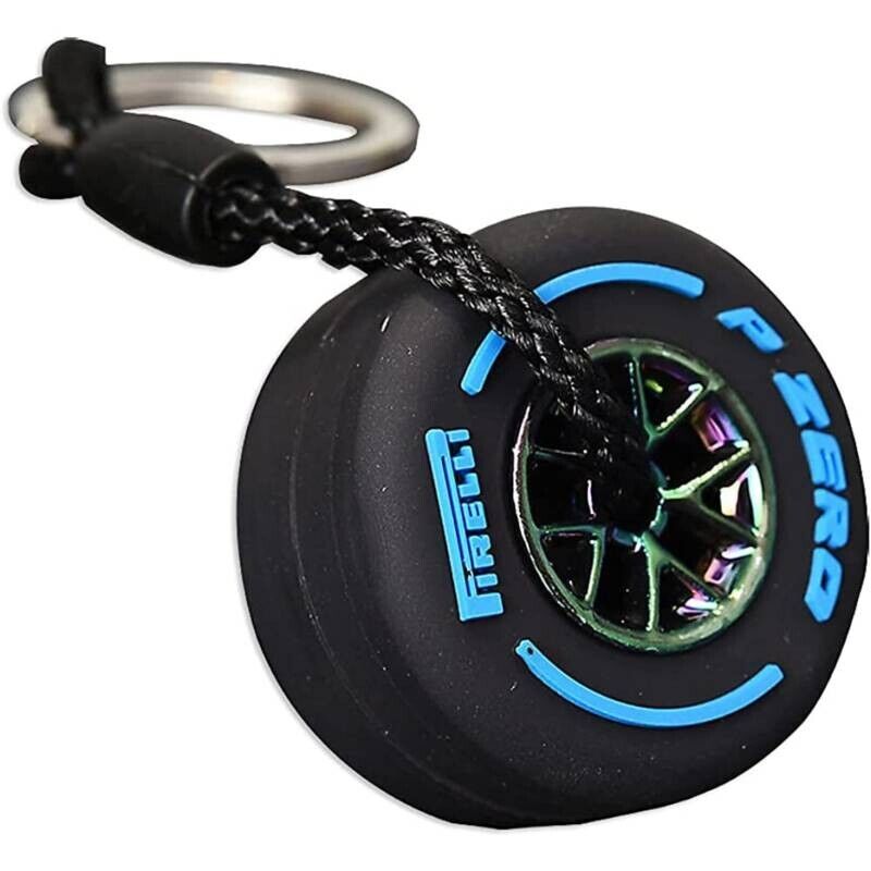 F1 Racing Wheel Tire Keychain Luxury Luggage Key Pendant for Men Women