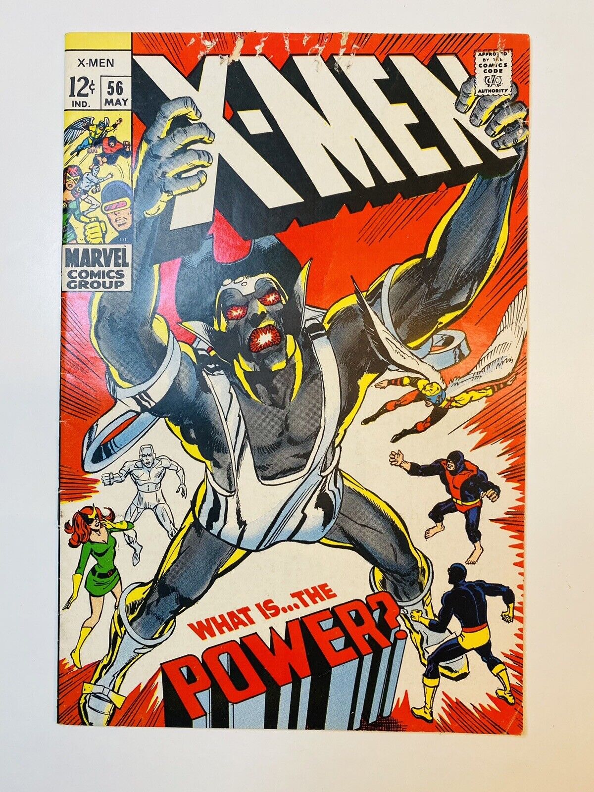 X-Men #56 (Marvel, 1969) 1st print Flat sharp BEAUTY with manufacturing blemish
