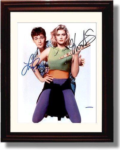 16x20 Framed Luke Perry and Kristy Swanson Autograph Promo Print