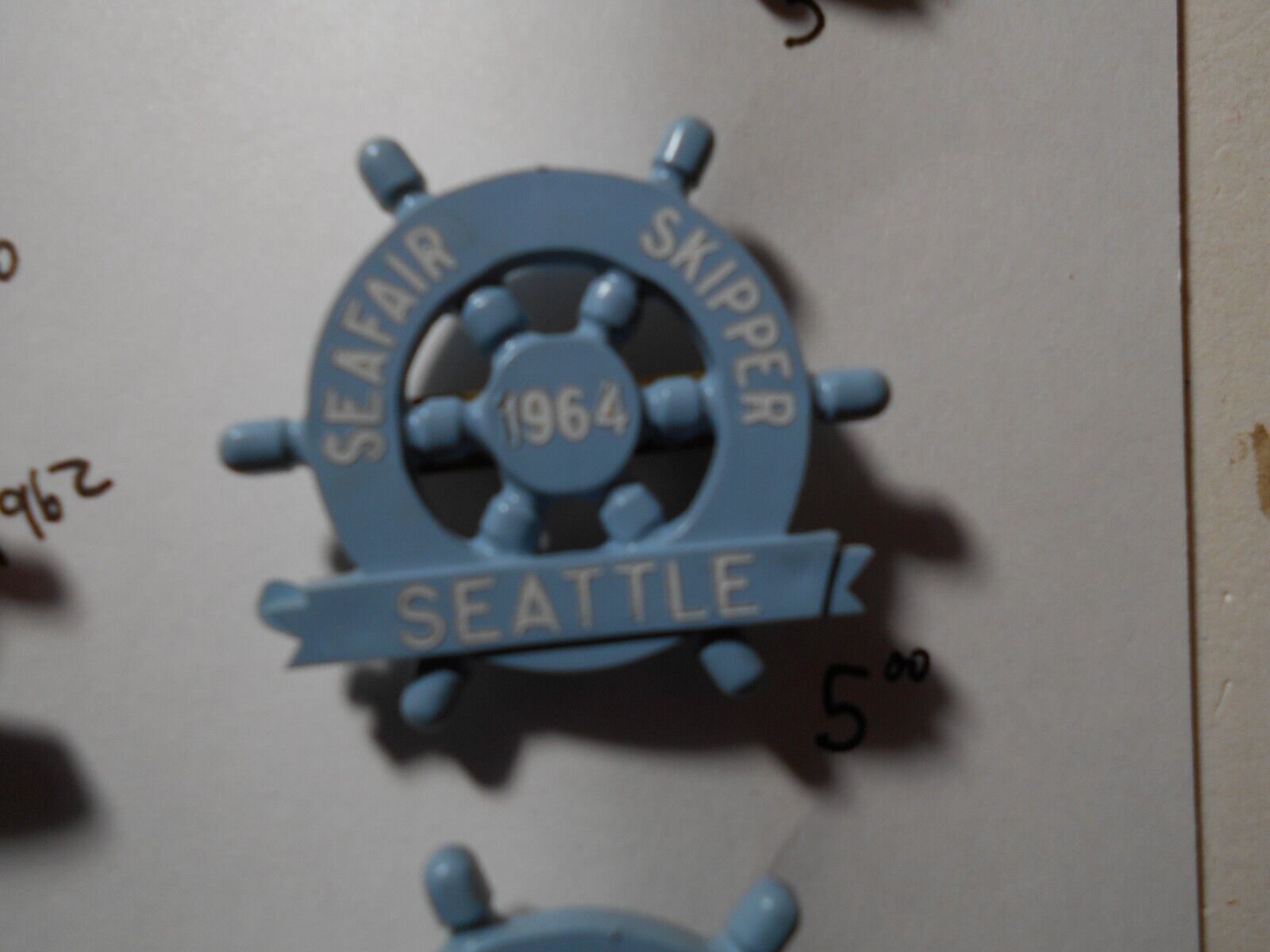 Unlimited Hydroplane -1964 Seattle Seafair Skipper pin.
