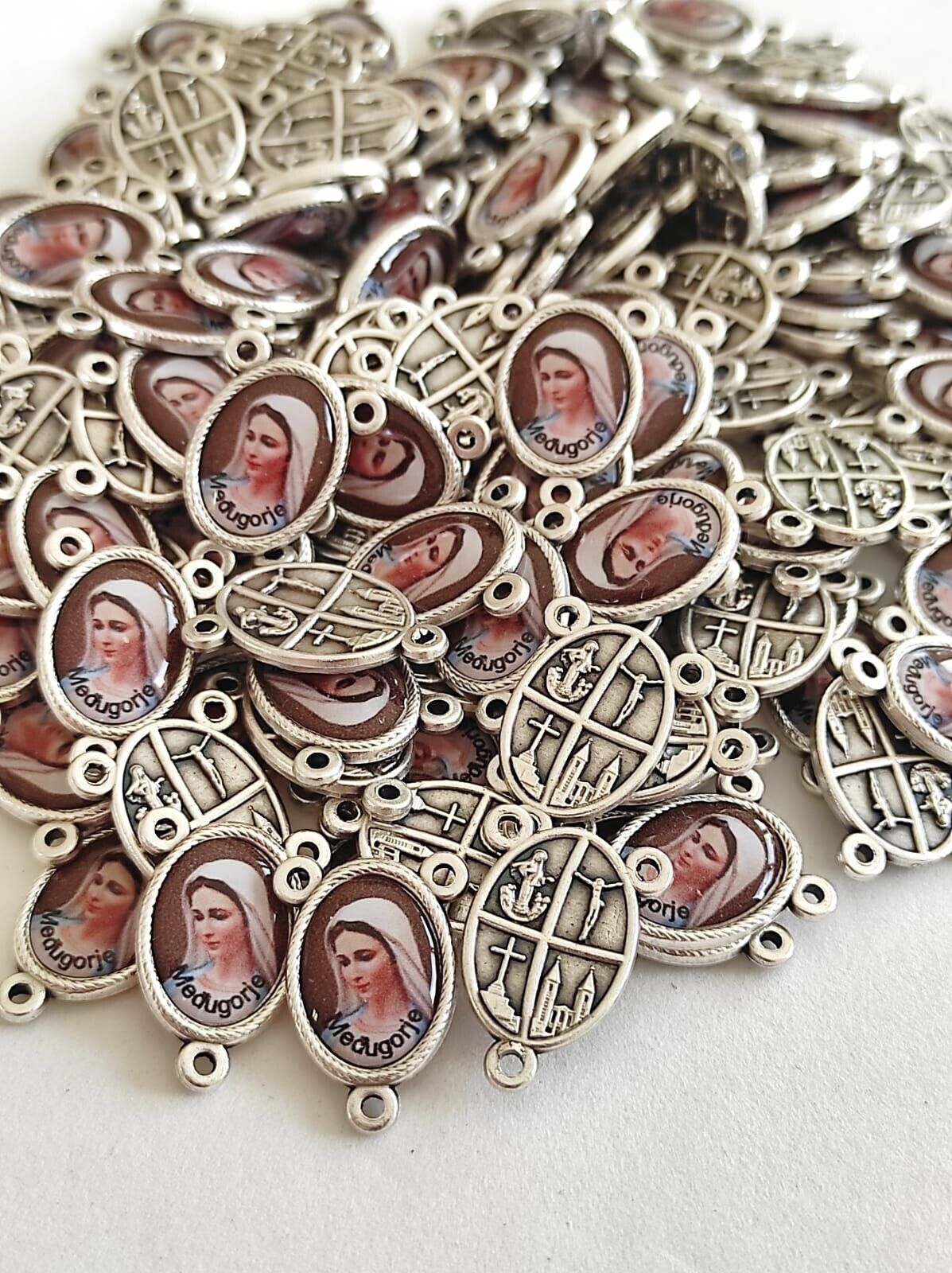 Wholesale  MEDALS  center rosary 30 pcs Rosary Part Our Lady Virgin Mary
