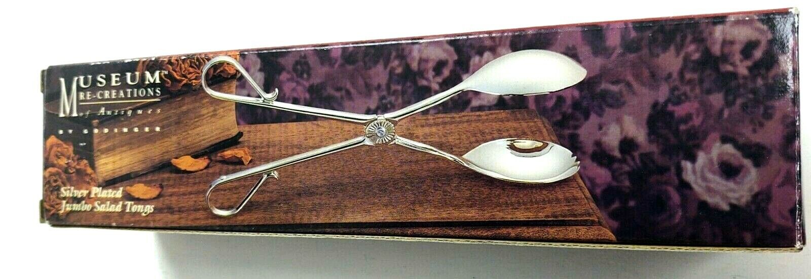 Museum Re-Creations by Godinger Silver Plated Jumbo Salad Tongs