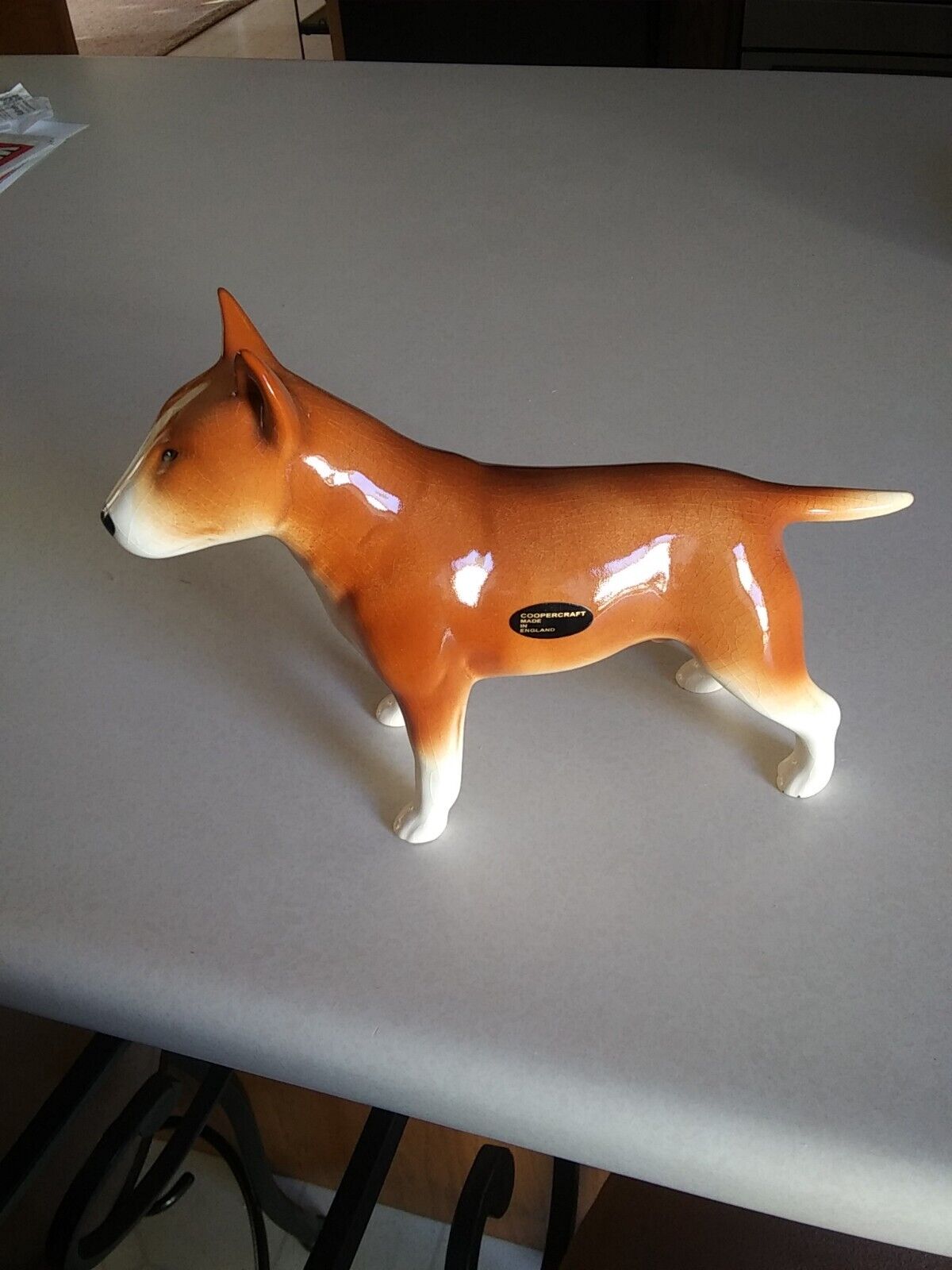 Bull Terrier Coopercraft Ceramic Made In England Vintage