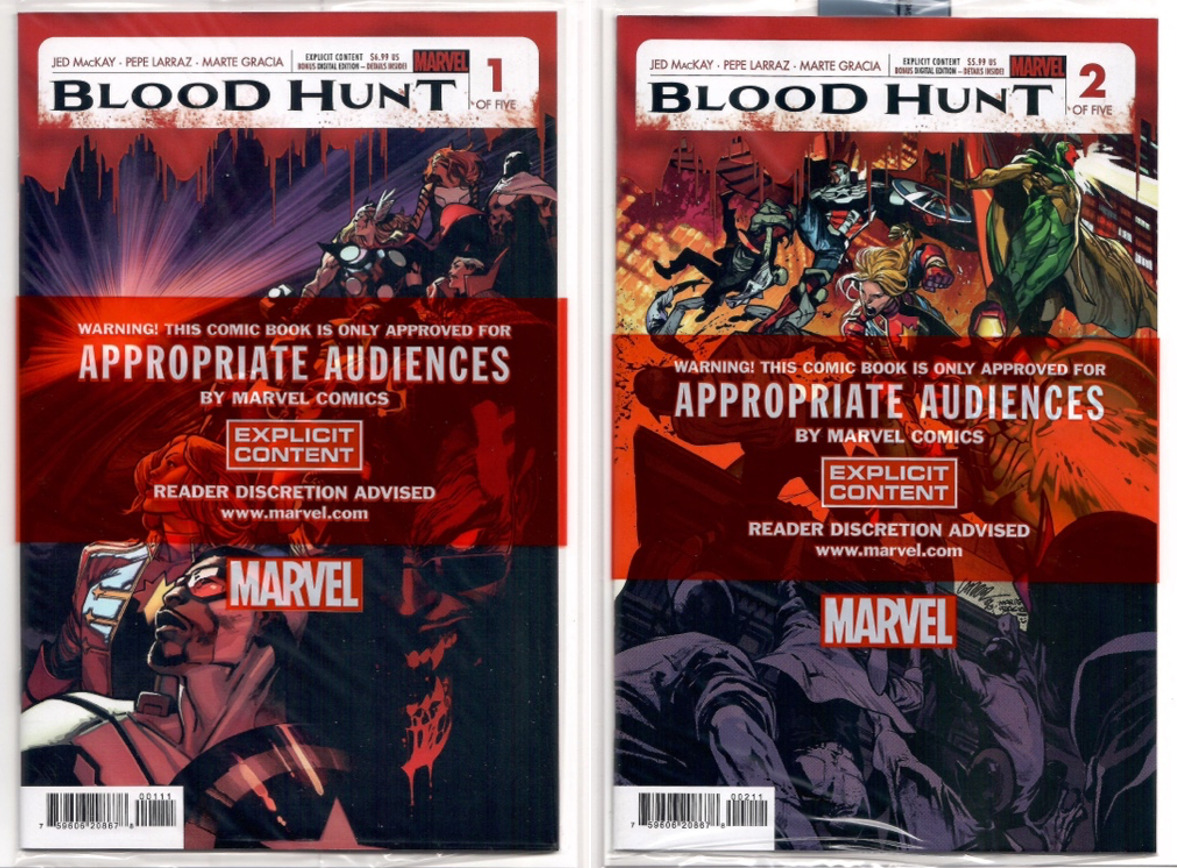 Blood Hunt Red Band #1 & 2 MAIN Cover A Set LOT 2024