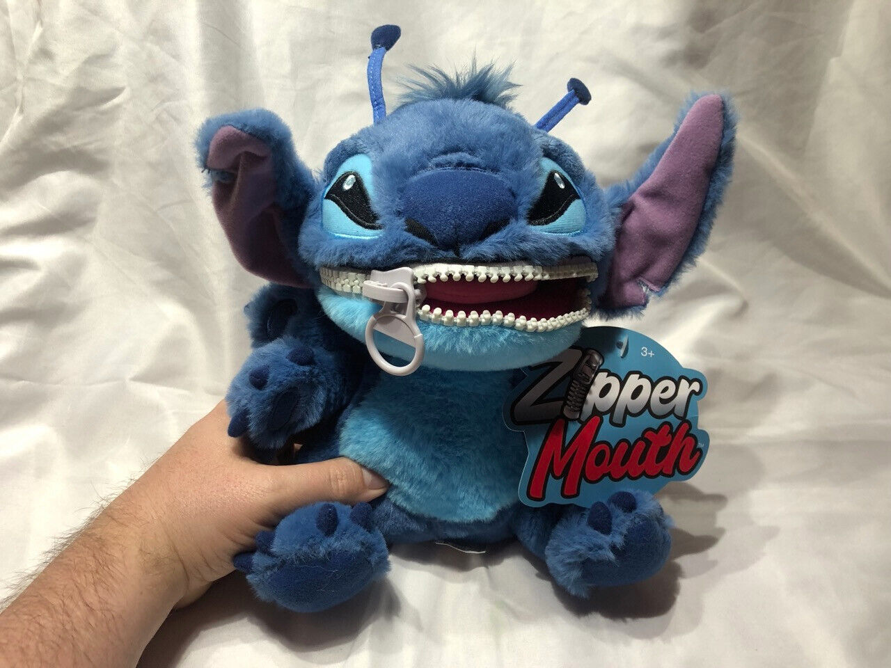 Lilo and Stitch Zipper Mouth Quantum Mechanix Disney Plush NWT