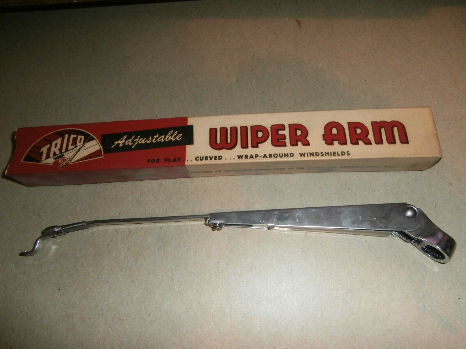 Vintage Unused Trico Adjustable Windshield Wiper Arm AL-150