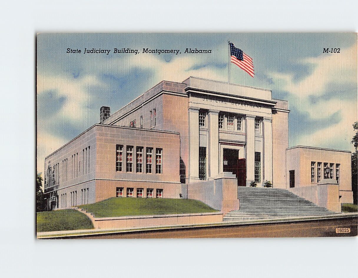 Postcard State Judiciary Building Montgomery Alabama USA