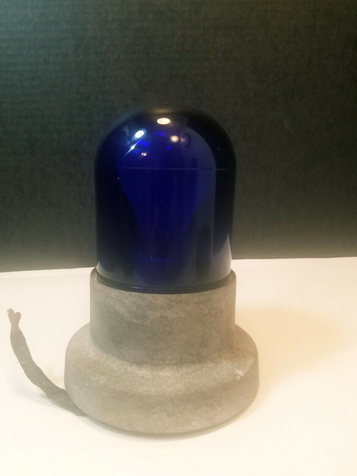 Vintage R & S Company Industial Light Vaporproof Cobalt Blue