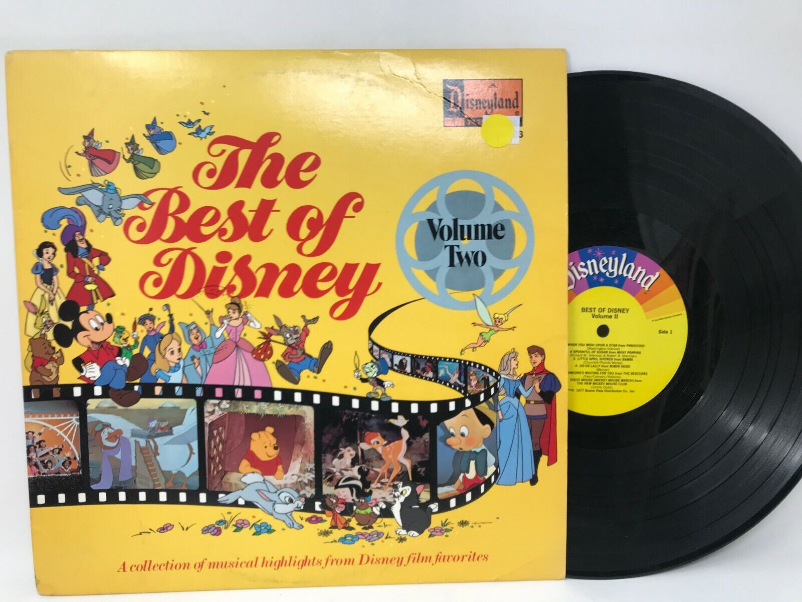 The Best Of Disney Volume Two LP Vinyl Record - Original 1978 Pressing 