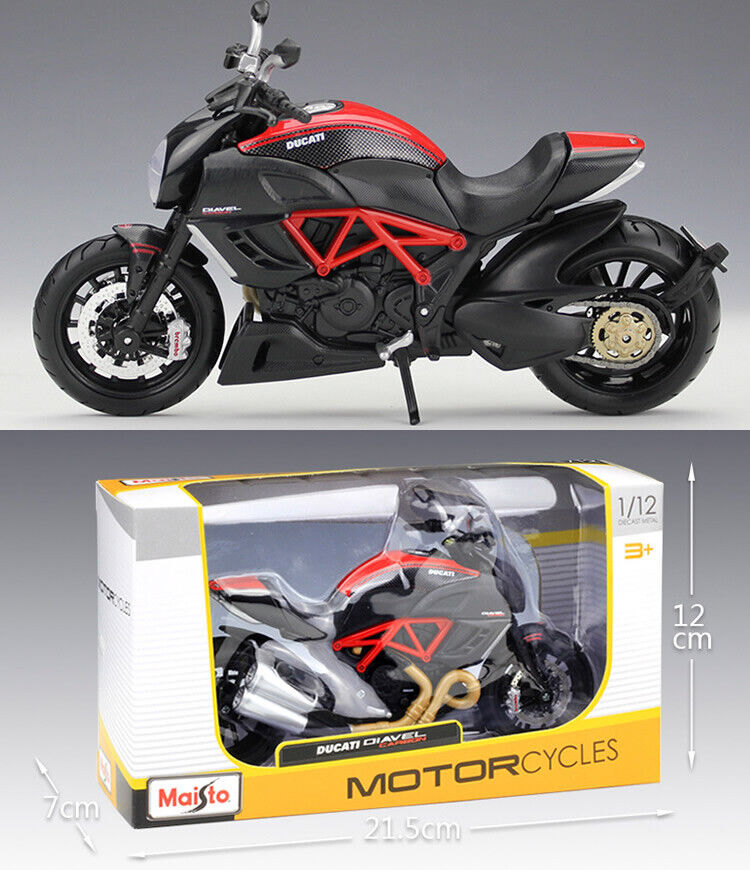 MAISTO 1:12 DUCATI Diavel Carbon DIECAST MOTORCYCLE BIKE MODEL Toy GIFT NIB